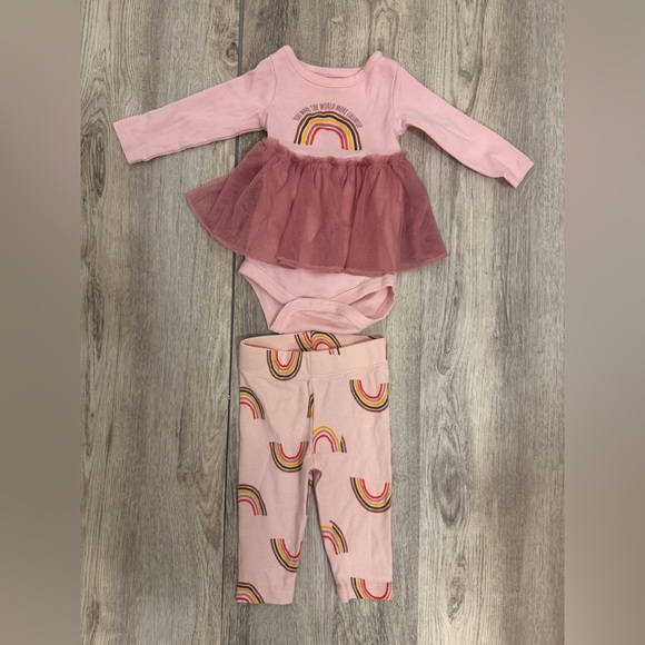 okie dokie Other - Okie Dokie Pink Rainbow Kids Matching Set